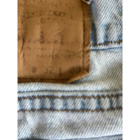 VTG Levi’s 505 Denim Shorts W32 Regular Fit USA Made 90's Jorts Light Mens Jeans - Picture 6 of 10